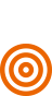 Symbol Zielscheibe für Erprobung
